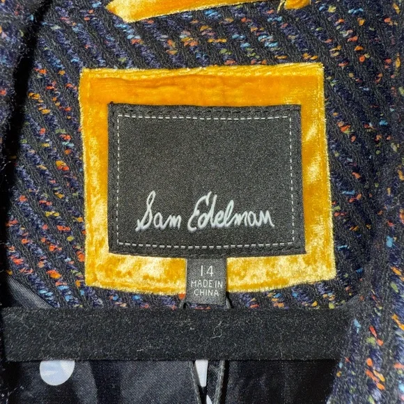 NWT Sam Edelman Multicolor Tweed Coat - Picture 4 of 7